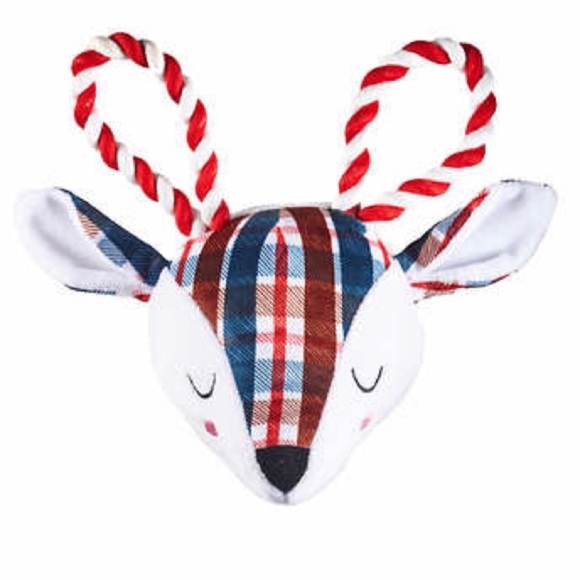 Dog Bone Basket and 6-piece Woodland Dog Toy Set Buddy Buddy - Picture 6 of 9